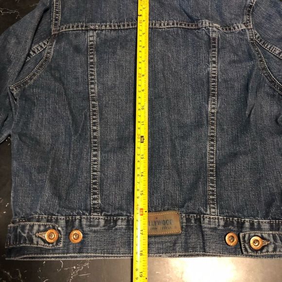 Hollywood short jean jacket size small - Picture 3 of 16